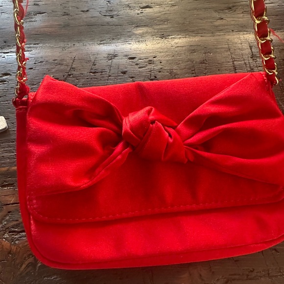 Janie and Jack Other - Janie and Jack Red Crossbody Bag with Bow